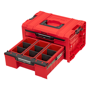 Skříňka na nářadí Qbrick Systém PRO Drawer 2 Toolbox 2.0 Expert RED Ultra HD Custom Qbrick System