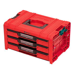 Skříňka na nářadí Qbrick Systém PRO Drawer 3 Toolbox 2.0 Expert RED Ultra HD Custom