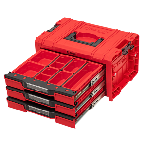 Skříňka na nářadí Qbrick Systém PRO Drawer 3 Toolbox 2.0 Expert RED Ultra HD Custom Qbrick System