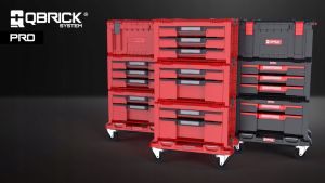 Sestava boxů Qbrick System PRO RED Drawer Workshop set 3