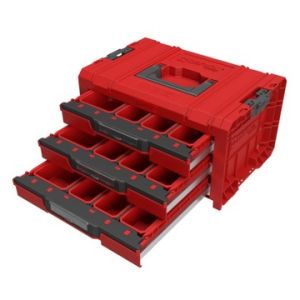 Sestava boxů Qbrick System PRO RED Drawer Workshop set 4