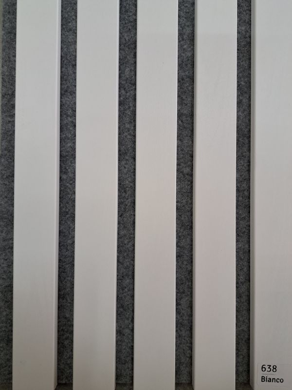 Dekorační akustický panel Kospan Noble Bianco + šedý filc