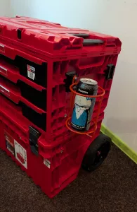 Držák nápojů pro Qbrick System malý červený IVPEKO