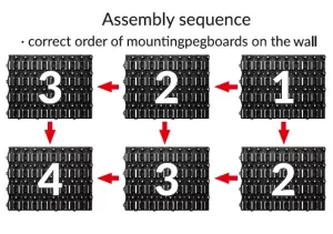 Montážní panel Qbrick System Custom Pegboard 1/2