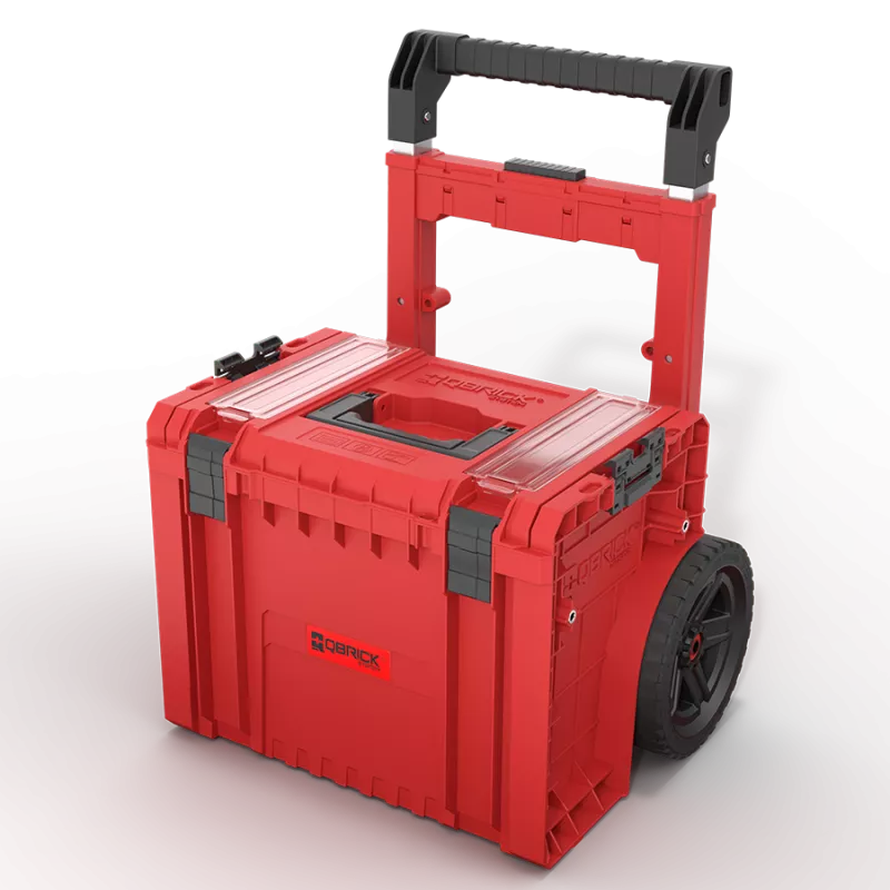 Kufr na nářadí s kolečky Qbrick System PRO Cart 2.0 Profi Plus Red Ultra HD Custom