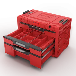 Skříňka Qbrick System PRIME Drawer 3 Toolbox Basic RED Ultra HD