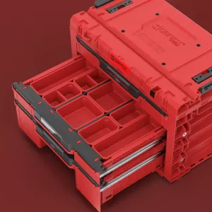Skříňka Qbrick System PRIME Drawer 3 Toolbox Basic RED Ultra HD