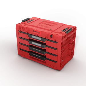 Skříňka Qbrick System PRIME Drawer 4 Toolbox Basic RED Ultra HD