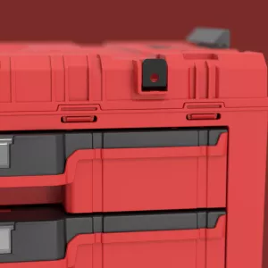 Skříňka Qbrick System PRIME Drawer 4 Toolbox Basic RED Ultra HD