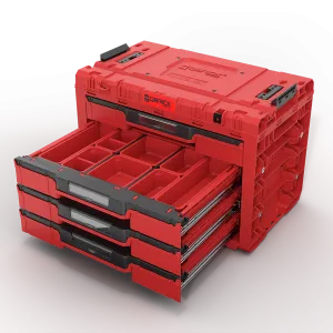 Skříňka Qbrick System PRIME Drawer 4 Toolbox Basic RED Ultra HD