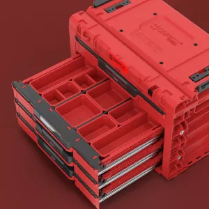 Skříňka Qbrick System PRIME Drawer 4 Toolbox Basic RED Ultra HD