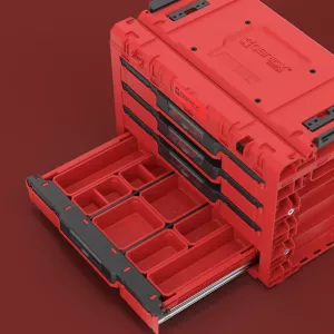 Skříňka Qbrick System PRIME Drawer 4 Toolbox Basic RED Ultra HD